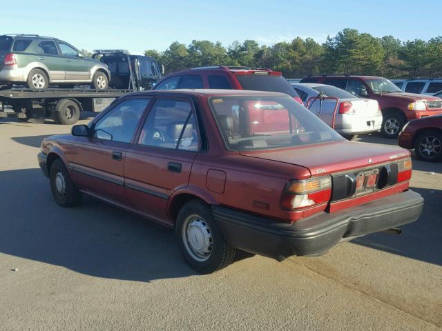 1NXAE92E5KZ068675 - 1989 TOYOTA COROLLA DL BURGUNDY photo 3