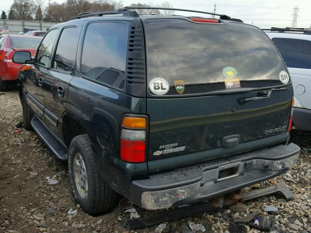 1GNEK13ZX4J283904 - 2004 CHEVROLET TAHOE K150 GREEN photo 3