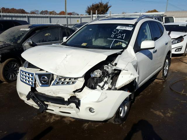 JN8AS5MV1AW603608 - 2010 NISSAN ROGUE S WHITE photo 2