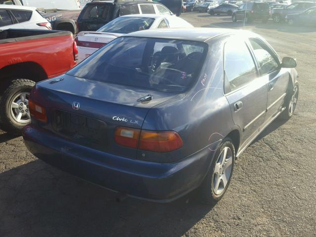 1HGEG8654RL054630 - 1994 HONDA CIVIC LX BLUE photo 4