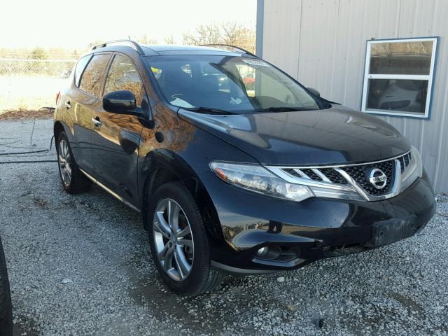 JN8AZ1MW0CW230108 - 2012 NISSAN MURANO S BLACK photo 1