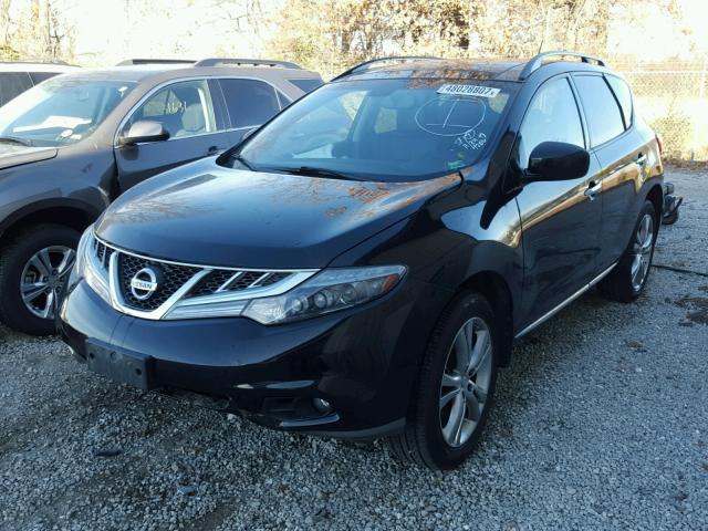 JN8AZ1MW0CW230108 - 2012 NISSAN MURANO S BLACK photo 2