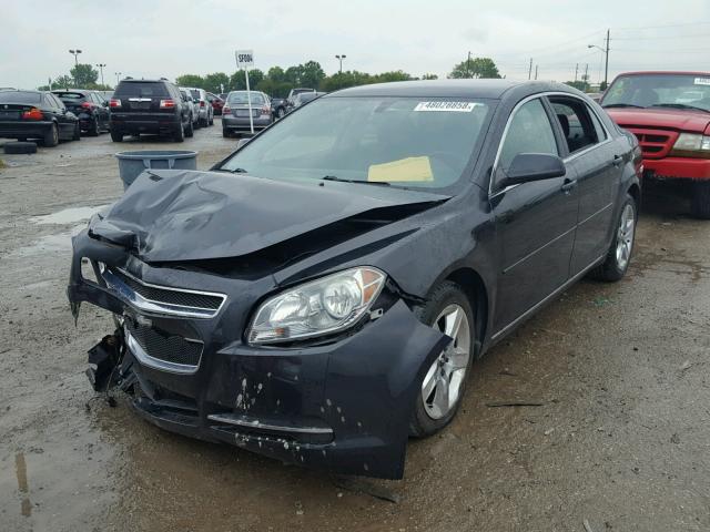 1G1ZC5EB1AF270173 - 2010 CHEVROLET MALIBU 1LT BLACK photo 2