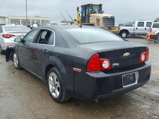 1G1ZC5EB1AF270173 - 2010 CHEVROLET MALIBU 1LT BLACK photo 3