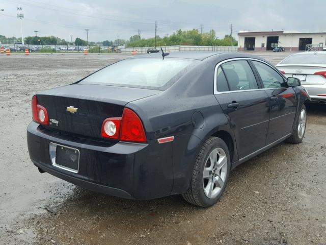 1G1ZC5EB1AF270173 - 2010 CHEVROLET MALIBU 1LT BLACK photo 4