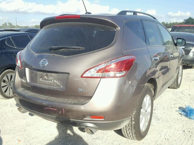 JN8AZ1MU6BW050404 - 2011 NISSAN MURANO S BROWN photo 4