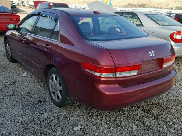 1HGCM66554A071851 - 2004 HONDA ACCORD EX MAROON photo 3