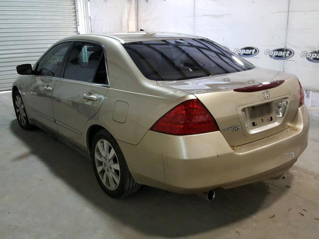 1HGCM66376A036696 - 2006 HONDA ACCORD LX TAN photo 3