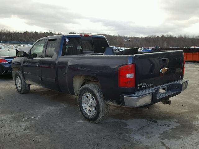 1GCEK19027Z547530 - 2007 CHEVROLET SILVERADO BLUE photo 3