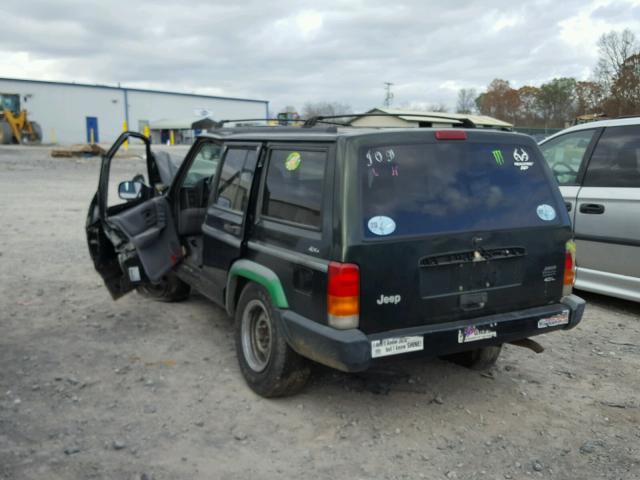 1J4FJ68SXWL231540 - 1998 JEEP CHEROKEE S GREEN photo 3