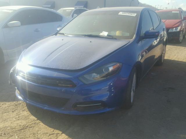 1C3CDFBB4ED667757 - 2014 DODGE DART SXT BLUE photo 2