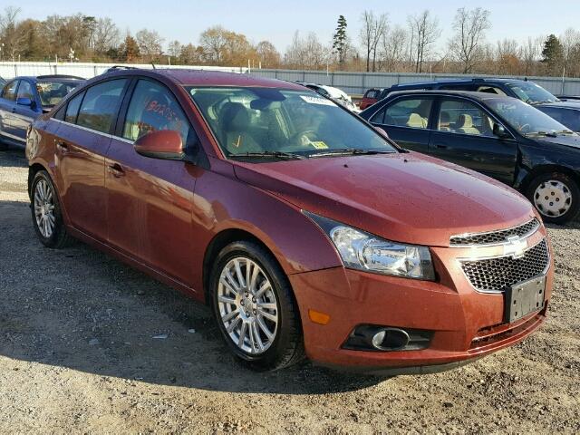 1G1PJ5SC9C7331616 - 2012 CHEVROLET CRUZE ECO MAROON photo 1