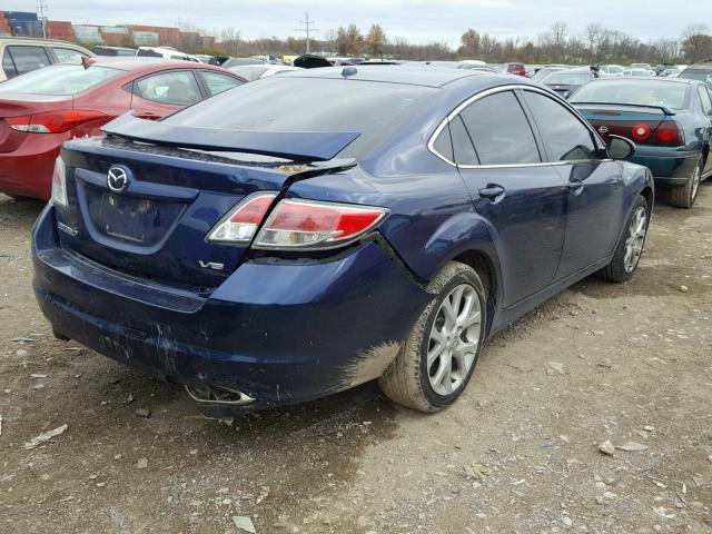 1YVHP82B095M06351 - 2009 MAZDA 6 S BLUE photo 4