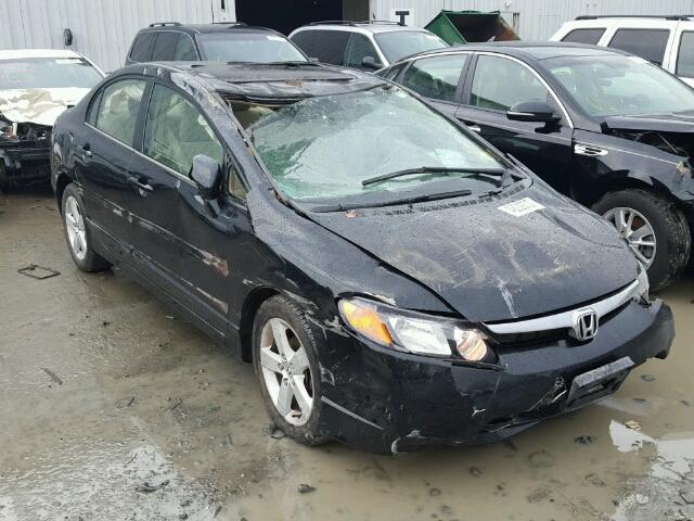 2HGFA16816H503651 - 2006 HONDA CIVIC EX BLACK photo 1