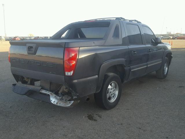 3GNEC12Z55G206116 - 2005 CHEVROLET AVALANCHE BLACK photo 4