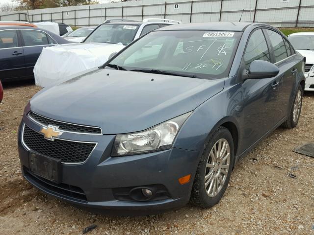 1G1PJ5SC5C7250841 - 2012 CHEVROLET CRUZE ECO BLUE photo 2