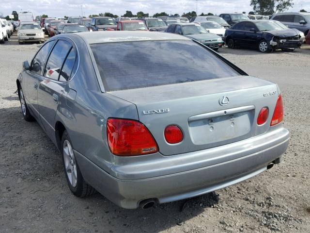 JT8BD69S040199625 - 2004 LEXUS GS 300 GREEN photo 3