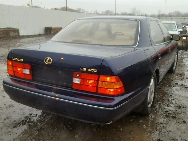 JT8BH28F2W0118113 - 1998 LEXUS LS 400 BLUE photo 4