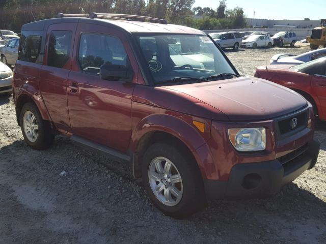 5J6YH28736L016817 - 2006 HONDA ELEMENT EX RED photo 1