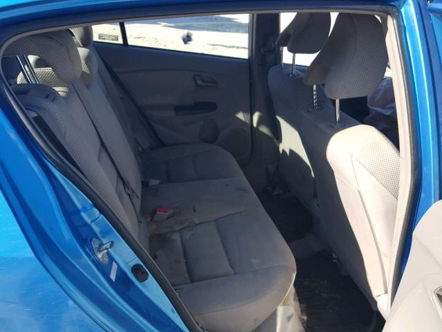 JHMZE2H56AS022724 - 2010 HONDA INSIGHT LX BLUE photo 6