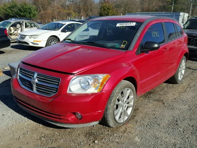 1B3CB5HA2BD222280 - 2011 DODGE CALIBER HE RED photo 2