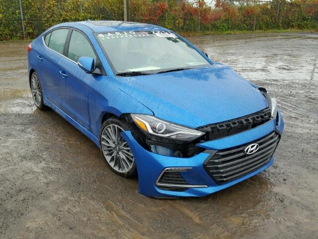 KMHD04LB3JU458479 - 2018 HYUNDAI ELANTRA SP BLUE photo 1