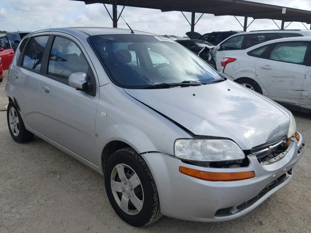 KL1TD66627B770822 - 2007 CHEVROLET AVEO BASE Күміс фото 1