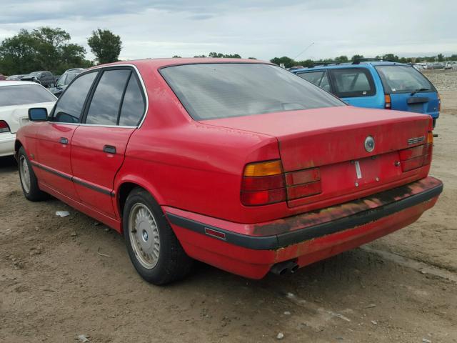 WBAHD6321SGK49874 - 1995 BMW 525I RED photo 3