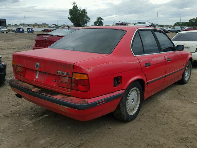 WBAHD6321SGK49874 - 1995 BMW 525I RED photo 4