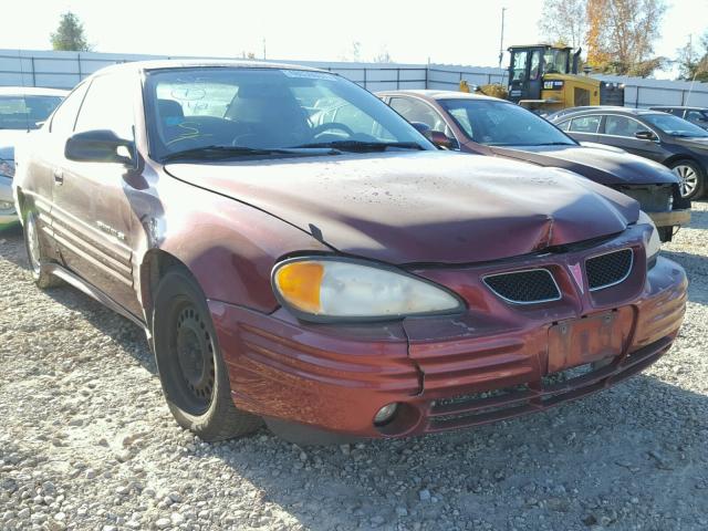 1G2NE12T31M554619 - 2001 PONTIAC GRAND AM S RED photo 1