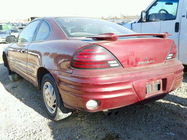 1G2NE12T31M554619 - 2001 PONTIAC GRAND AM S RED photo 3