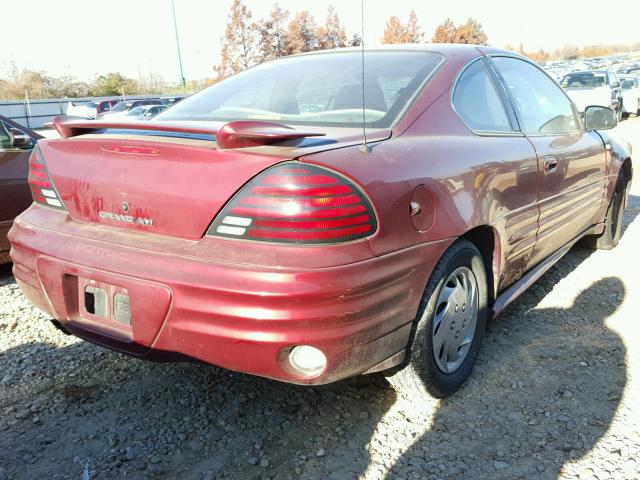 1G2NE12T31M554619 - 2001 PONTIAC GRAND AM S RED photo 4