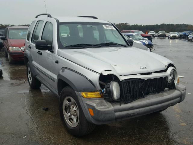 1J4GK48K36W145426 - 2006 JEEP LIBERTY SP SILVER photo 1