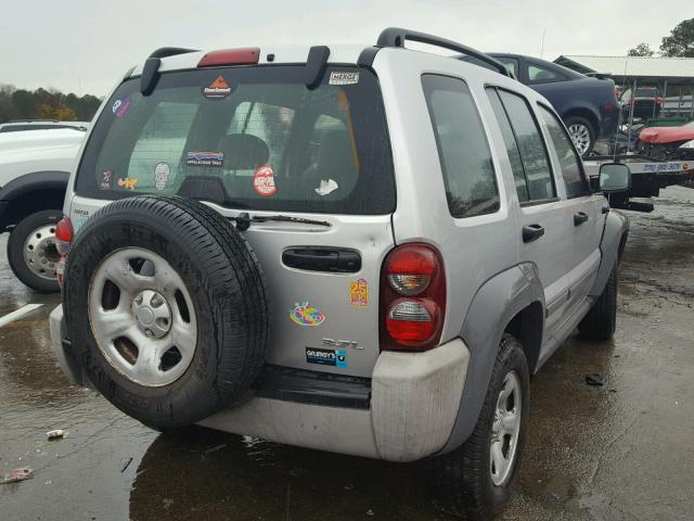 1J4GK48K36W145426 - 2006 JEEP LIBERTY SP SILVER photo 4