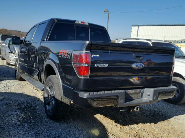 1FTFW1EF1EFB66687 - 2014 FORD F150 SUPER BLACK photo 3