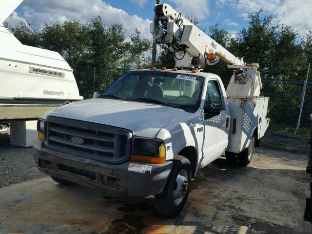 1FDWF36FXXEB58232 - 1999 FORD F350 SUPER WHITE photo 2