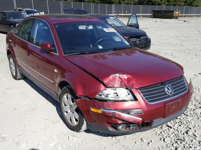 WVWRH63B61P129577 - 2001 VOLKSWAGEN PASSAT GLX RED photo 1