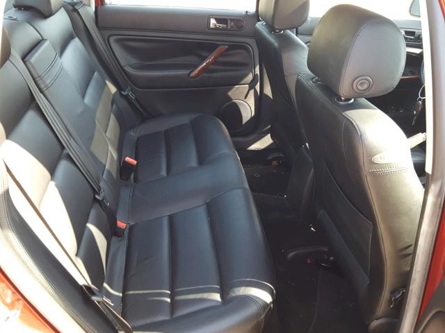WVWRH63B61P129577 - 2001 VOLKSWAGEN PASSAT GLX RED photo 6