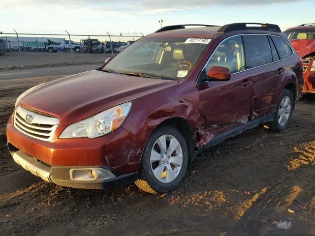 4S4BRGMC6C3277830 - 2012 SUBARU OUTBACK 2. RED photo 2