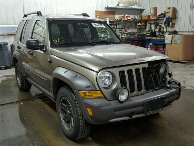 1J4GL38K65W726490 - 2005 JEEP LIBERTY RE TAN photo 1
