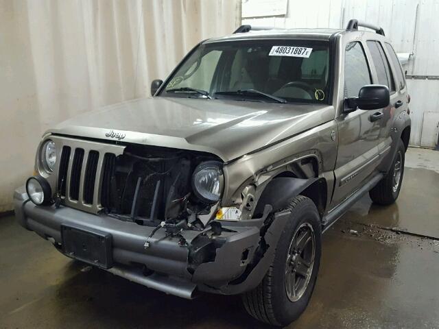1J4GL38K65W726490 - 2005 JEEP LIBERTY RE TAN photo 2