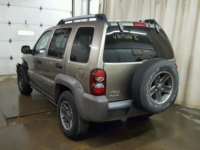 1J4GL38K65W726490 - 2005 JEEP LIBERTY RE TAN photo 3