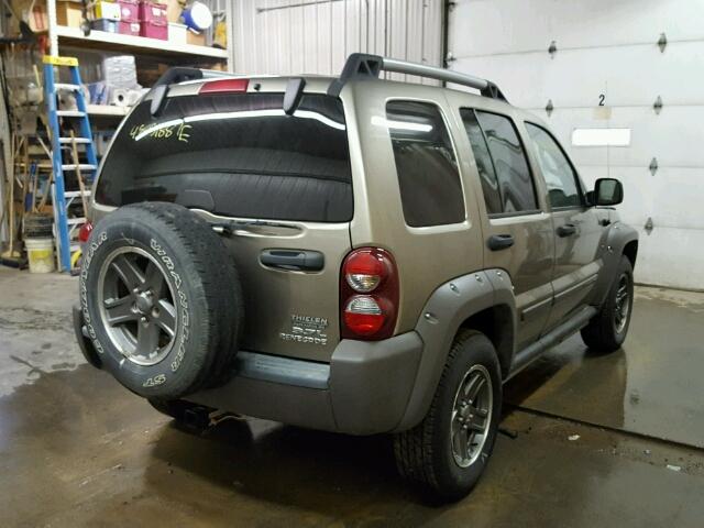 1J4GL38K65W726490 - 2005 JEEP LIBERTY RE TAN photo 4