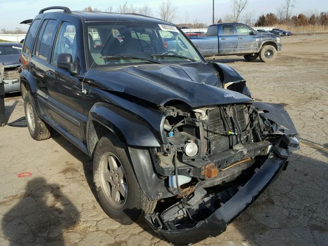 1J4GL48K47W703203 - 2007 JEEP LIBERTY SP BLACK photo 1