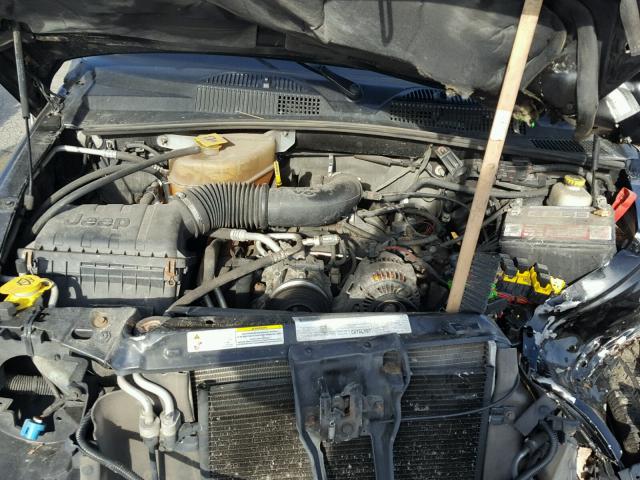 1J4GL48K47W703203 - 2007 JEEP LIBERTY SP BLACK photo 7