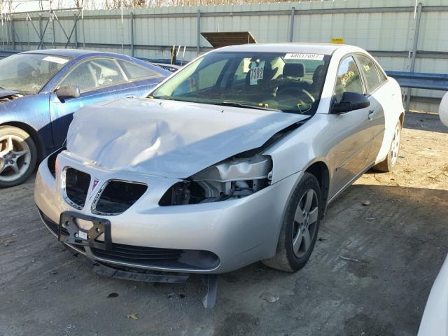 1G2ZF58B574259194 - 2007 PONTIAC G6 VALUE L SILVER photo 2