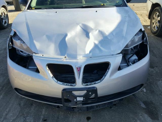 1G2ZF58B574259194 - 2007 PONTIAC G6 VALUE L SILVER photo 7