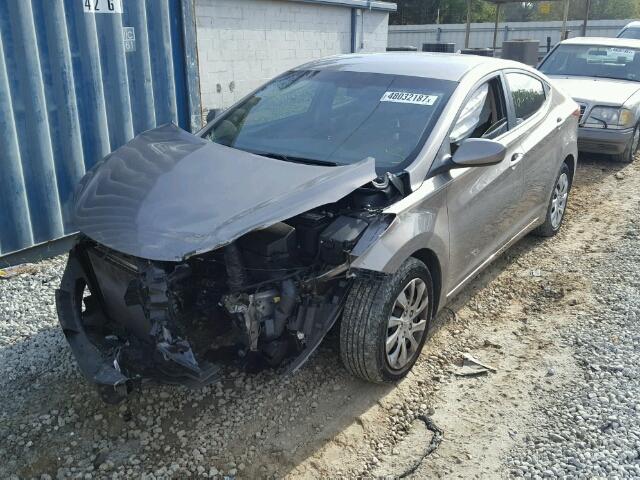 5NPDH4AE0CH146630 - 2012 HYUNDAI ELANTRA GL TAN photo 2