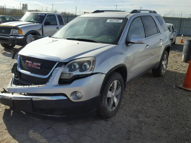1GKLVMED8AJ168843 - 2010 GMC ACADIA SLT SILVER photo 2