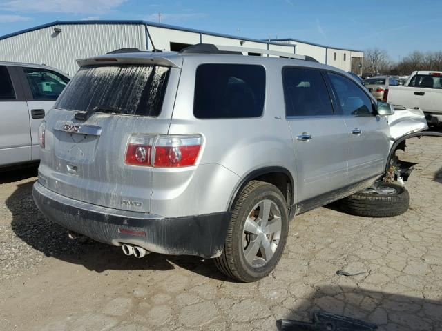 1GKLVMED8AJ168843 - 2010 GMC ACADIA SLT SILVER photo 4